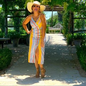 Linen vintage styled dress